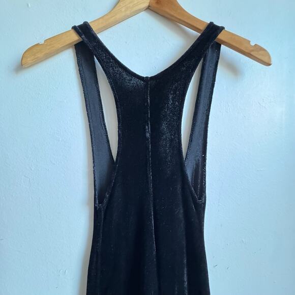 Vintage ALAÏA Stretch Velvet Racer-back Catsuit Jumpsuit - Picture 5 of 8